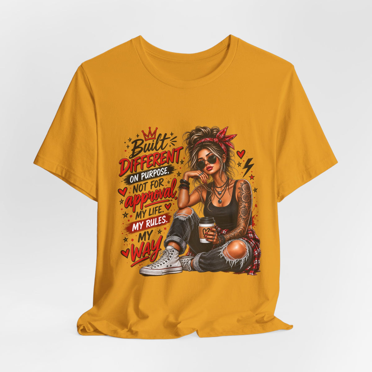 Built Different Shirt for Women | Motivational Graphic Tee | Empowerment T-Shirt | Strong Woman Shirt | Inspirational Gift