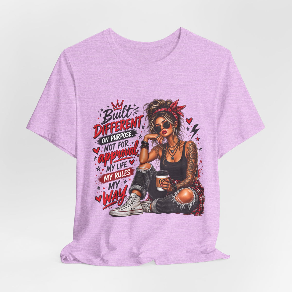 Built Different Shirt for Women | Motivational Graphic Tee | Empowerment T-Shirt | Strong Woman Shirt | Inspirational Gift