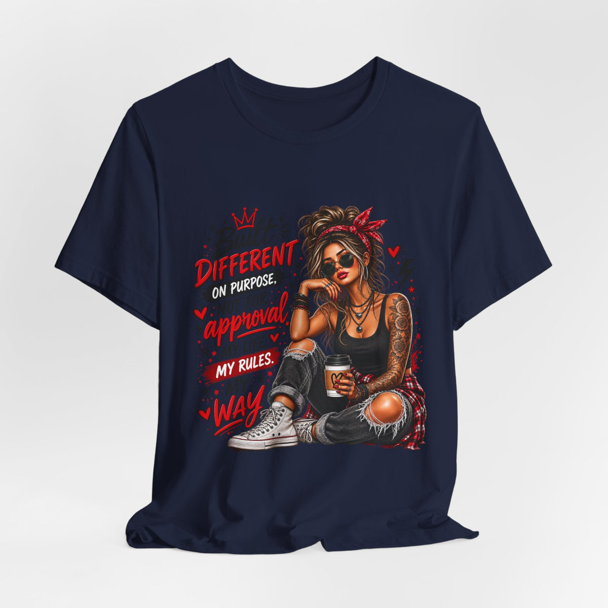 Built Different Shirt for Women | Motivational Graphic Tee | Empowerment T-Shirt | Strong Woman Shirt | Inspirational Gift