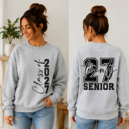 Class of 2027 Sweatshirt, Senior 2027 Sweatshirt, Graduation Crewneck, Senior Year Shirt, Class of 2027 Gift, High School Senior