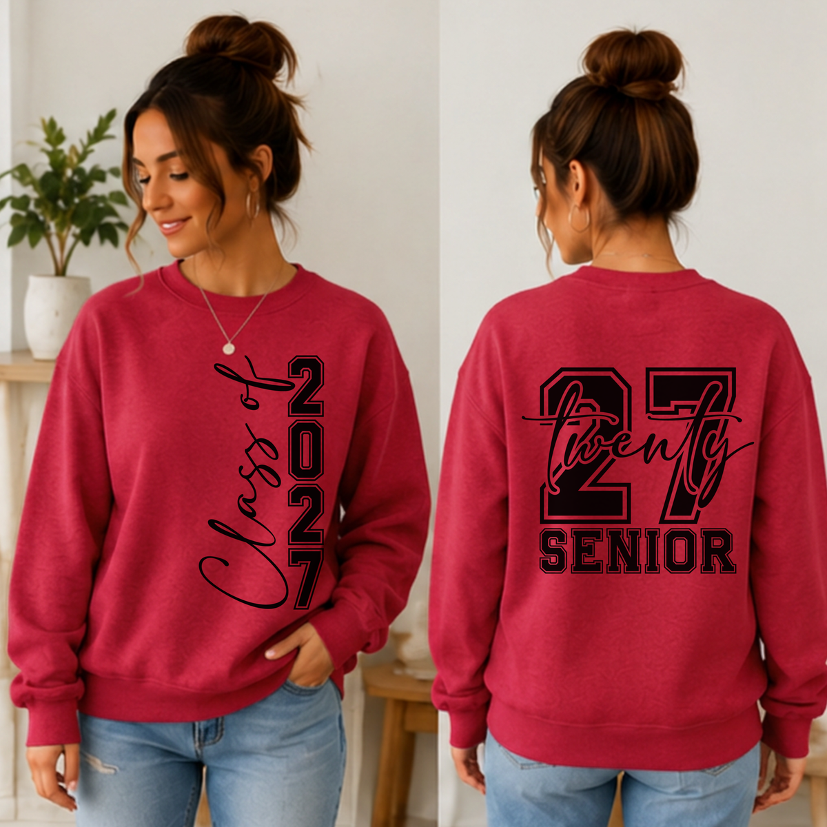 Class of 2027 Sweatshirt, Senior 2027 Sweatshirt, Graduation Crewneck, Senior Year Shirt, Class of 2027 Gift, High School Senior