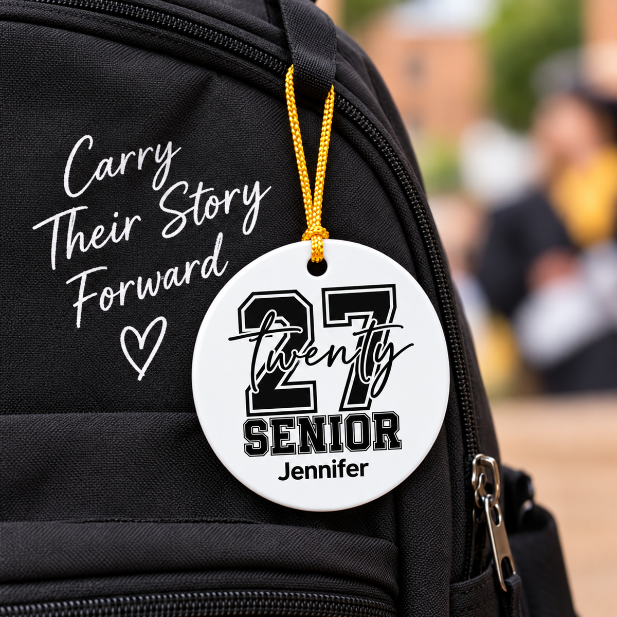 Personalized 'Class of 2027' Senior Ceramic Ornament  Graduation Keepsake Ornament for 2027 Graduate