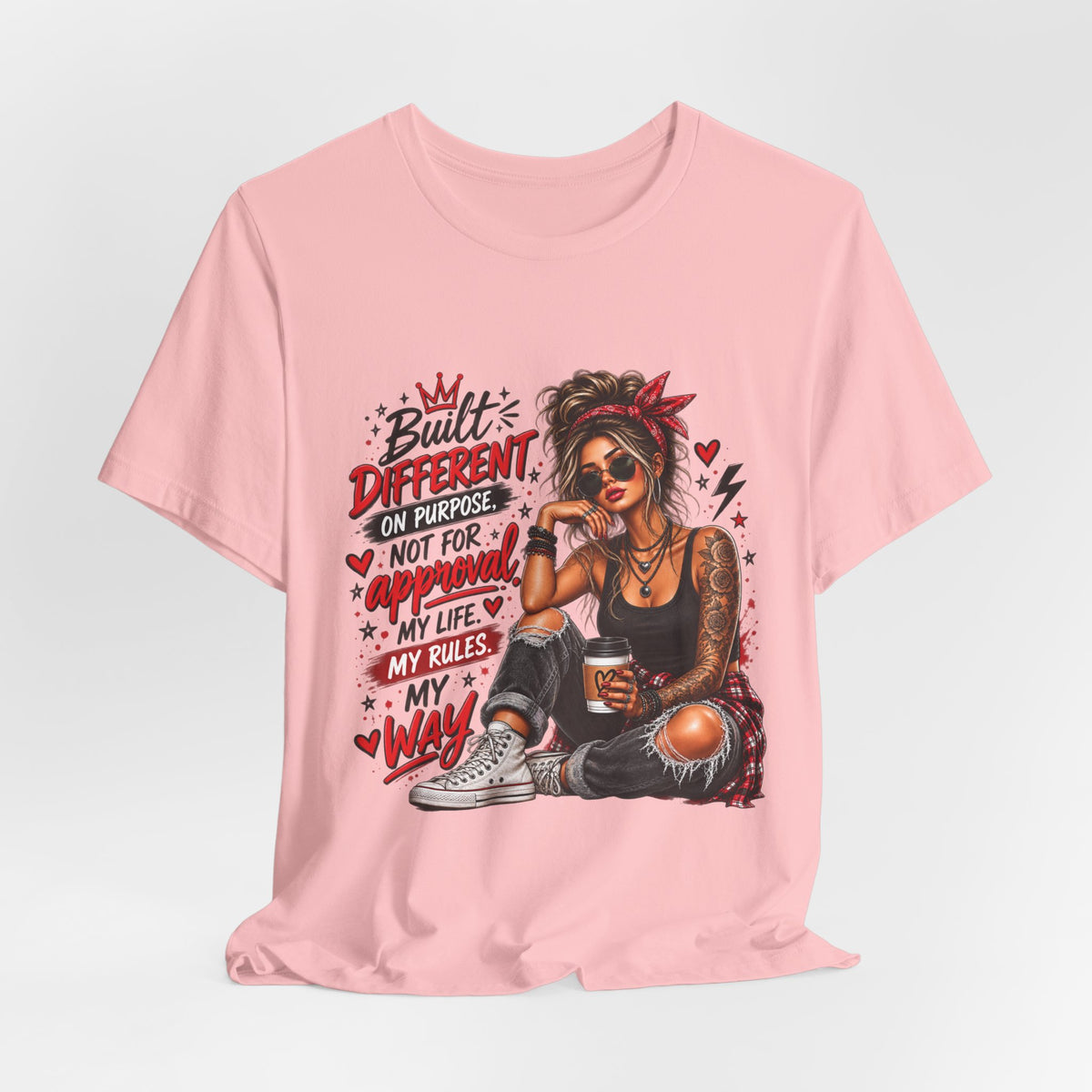 Built Different Shirt for Women | Motivational Graphic Tee | Empowerment T-Shirt | Strong Woman Shirt | Inspirational Gift