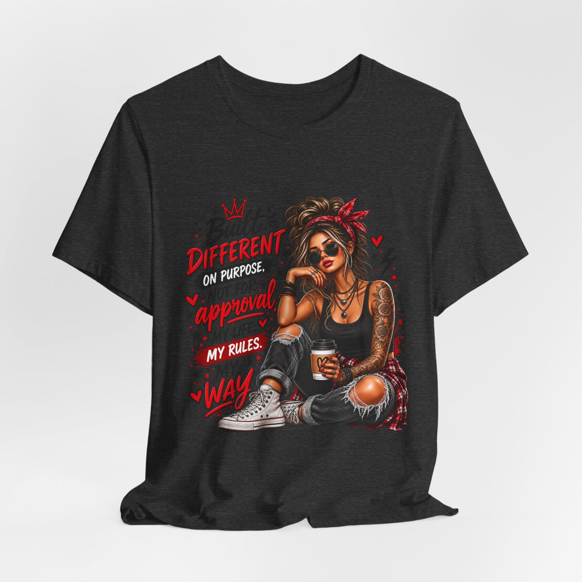 Built Different Shirt for Women | Motivational Graphic Tee | Empowerment T-Shirt | Strong Woman Shirt | Inspirational Gift