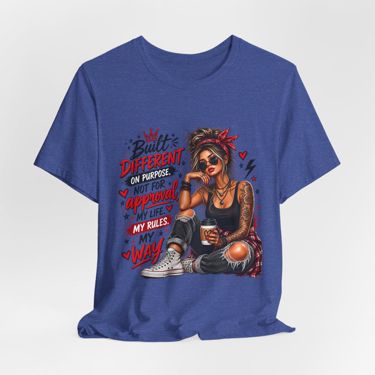 Built Different Shirt for Women | Motivational Graphic Tee | Empowerment T-Shirt | Strong Woman Shirt | Inspirational Gift